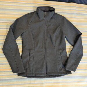 ⭐ The North Face Dark Gray Apex Windwall soft shell jacket medium